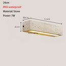 Axyaa Natural Yellow Cave Stone Wall Lamp for Outdoor & Home Decor