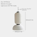 Axyaa Wabi Sabi Rice Paper Pendant Chandelier - LED Ceiling Hanging Light
