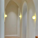 Axyaa Marble Ball Wall Lamp: Elegant G9 Bulb Stone Sconce for Stylish Décor