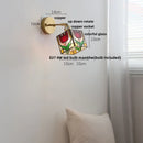 Nordic Modern LED Wall Lamp with Pull Chain Switch by Axyaa