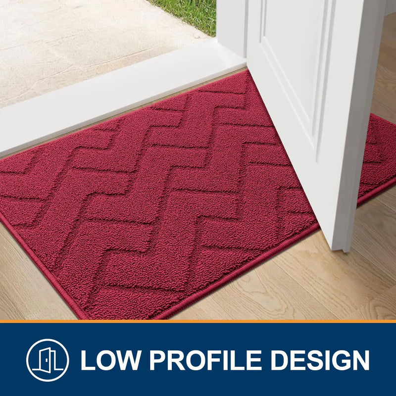 Axyaa Front Entry Indoor Doormat - Washable Non-Slip Absorbent Resist Dirt Mat