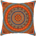 Axyaa Mandala Print Square Pillowcase for Home Decor and Sofa Cushions