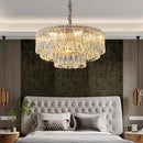 Axyaa Light Luxury Crystal Chandelier: French Modern, Simple Atmosphere for Living Room, Dining Room & Bedroom