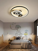 Axyaa Cartoon Panda Ceiling Light for Kids' & Master Bedrooms, Creative Design