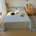 Axyaa Cotton Jacquard Summer Quilt Blanket Set