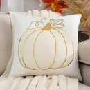 Axyaa Pumpkin Velvet Embroidery Halloween Pillowcase 45x45 Thanksgiving Cushion Cover