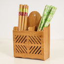 Axyaa Wooden Cutlery Organizer Storage Rack