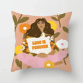 Axyaa Women Flower Oil Painting Decorative Pillowcase for Home Sofa Decor