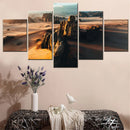 Axyaa Sandstone Plateau Hisma Desert Canvas Wall Art Set