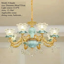 Luxurious French Countryside Ceramic Chandelier by Axyaa