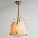 Axyaa White Fabric Cone Chandelier Pendant Lights for Kitchen & Living Room