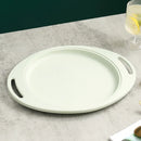 Axyaa Lilac Wheat Straw Dinner Plates Set - Eco Friendly Lightweight Tableware