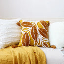 Axyaa Mori Style Tufted Cushion Cover with Tassel - Home Decor Pillowcase