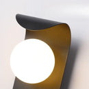 Axyaa Glass Ball LED Wall Sconce for Bedroom Living Room Stair Corridor