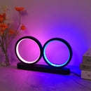 Axyaa Aluminum Double-circle Decorative Lamp for Bedroom and Living Room
