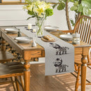 Axyaa Zebra Print Table Runner: Stylish Dining Decor for Indoor & Outdoor Tables