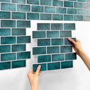 Axyaa 3D Subway Tile Wall Panel Sticker for Kitchen Bathroom Living Room