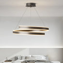 Axyaa Simple Black/White Chandelier for Living, Dining, & Kitchen Lighting