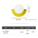 Axyaa Macaron Colored Fan Wall Lamp Night Light Modern Minimalism Fixture