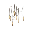 Industrial Marble Iron Chain LED Chandelier by Axyaa for Dining & Bedroom
