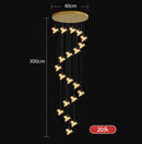 Axyaa Modern LED Pendant Chandeliers for Living and Dining Rooms