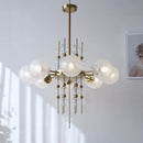Axyaa Glass Ball LED Pendant Light - Modern Chandelier for Home Decor