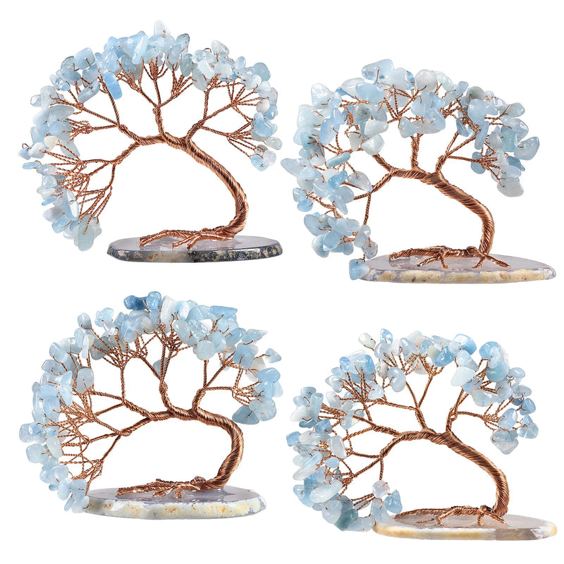 Axya Cypress Pine Crystal Gravel Wealth Tree Ornament Tabletop Decoration