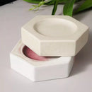 Axya Hexagonal Ceramic Dinner Plate: Molecular Cuisine Speciality Tableware