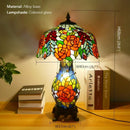 Axyaa Luxe Stained Glass Table Lamp for Living Room and Bedroom