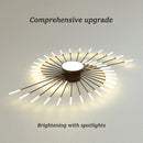Axyaa Spiral LED Ceiling Lamp: Modern Designer Light for Living Room, Dining, Bedroom