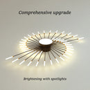 Axyaa Spiral Art LED Ceiling Lamp: Modern Designer Interior Decoration, Living Room, Dining, Bedroom Fixtures