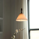 Axyaa White PVC LED Pendant Light, Japan Style Hanging Lamp