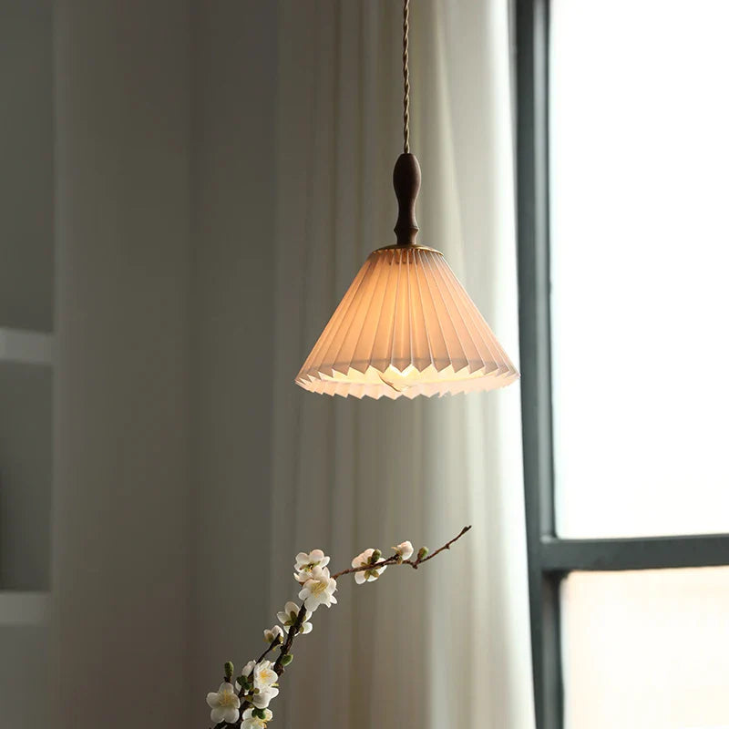 Axyaa White PVC LED Pendant Light, Japan Style Hanging Lamp