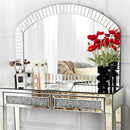 Axyaa Arched Beveled Glass Wall Mirror 100 x 70cm for Entry Living Room Decor