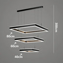 Axyaa Modern Square Luxury Pendant Light for Elegant Living Room