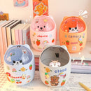 Axyaa Bear Desktop Organizer with Lid & Pen Holder - Cute & Multifunctional