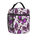 Butterflies Lunch Box Insulated Bag for Women Girls Teens | Axyaa Butterfly Bento Tote