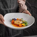 Axyaa Water Ripple Ceramic Plate - Restaurant Tableware