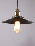 Axyaa Industrial Pendant Light: American Style Black Wrought Iron Hanging Lamp