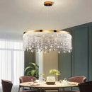 Axyaa Luxury Crystal Chandelier Pendant Lights for Living Dining Room