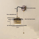Axyaa Yellow Travertine LED Wall Lamp Pull Chain Switch enjoyable bracketscongruous~":"Max 18 words"