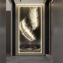 Axyaa Feather Art LED Wall Lamp for Modern Home Decor