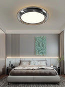 Axyaa Modern Led Ceiling Light - Black/Amber Round 50cm Lighting Fixture