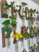 Axyaa Plant Alphabet Wall Hanging with Wooden Stand - Boho Plant Lover Decor