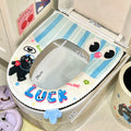 Axyaa Bunny Toilet Seat Cover Zip Winter Portable Kawaii Funny Children's Home