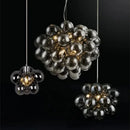 Axyaa Grey Glass Bubble Chandelier Pendant Light