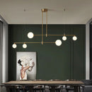 Axyaa Glass Ball Chandelier: Nordic Ceiling Lights for Dining Room, Kitchen, and Restaurant