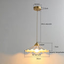 Axyaa Ceramic LED Pendant Light: Japanese Style Vintage Copper Hanging Lamp