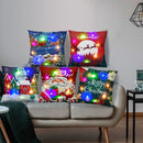 Axyaa Santa Claus LED Light Pillowcase 45X45cm