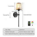 Axyaa Rechargeable LED Crystal Wall Sconce for Bedroom - Home Lighting